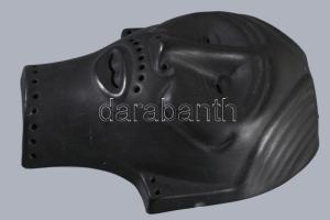 Fekete kerámia falimaszk, 24x20 cm