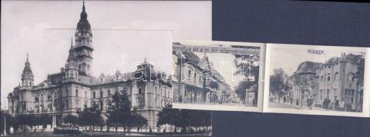 Győr vasútállomással leporellocard (EK)