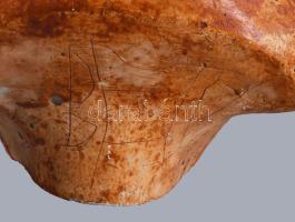 Petőfi Sándor gipsz büszt, kopással, m: 27 cm