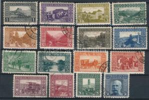 Bosznia-Hercegovina 1906 Teljes sor 9 1/4 fogazással, nagyrészt eredeti gumival (82.600)