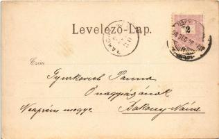 1898 Nagyszeben, Hermannstadt, Sibiu; Musikpavillon, Erlenpromenade / Zenepavilon az Erlen parkban. ...