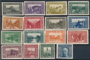 Bosznia-Hercegovina 1906 Teljes vágott sor, mindegyik eredeti gumival (**94.000)