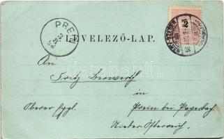 1898 Nagyszeben, Hermannstadt, Sibiu; Harteneckgasse mit Befestigungstürmen. G.A. Seraphin / Hartene...