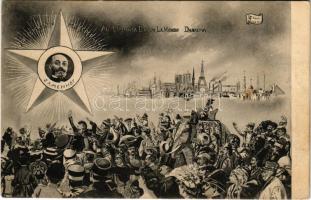 L. L. Zamenhof. Al Esperanta Lingvo, La Mondo Dankema. Por Esperanto, Per Esperanto / Esperanto postcard with Zamenhof, the creator of the language (EK)