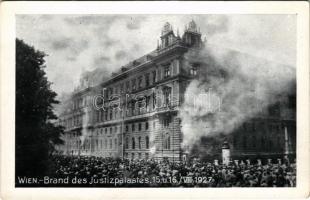 Wien, Vienna, Bécs; Brand des Justizpalastes am 15 Juli / the burning Palace of Justice