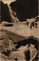 Fogarasi-havasok (Fogarasi Kárpátok), Fogarascher Karpathen, Muntii Fagarasului; befagyott Bulea vízesés télen. Jos. Drotleff Nr. 322. Phot. E. Tschurl / Cascada Bulea iarna / Buleawasserfall im Winter / frozen waterfall in winter (EB)