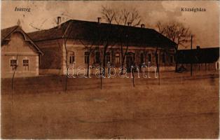 1927 Isaszeg, Községháza. Vasúti levelezőlapárusítás 3460. (EK)