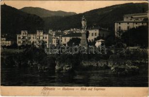 Abbazia, Opatija; Madonna, Blick auf Veprinaz / statue (EK)