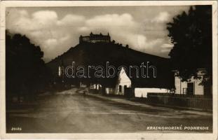 1917 Krasznahorkaváralja, Krásnohorské Podhradie (Rozsnyó, Roznava); Krasznahorka vára / Hrad Krásna Horka / castle. photo