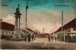 1918 Mohács, Szentháromság utca, Angyal Gábor üzlete, gyógyszertár. Pollak Róbert kiadása (Rb)