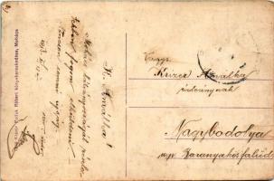 1918 Mohács, Szentháromság utca, Angyal Gábor üzlete, gyógyszertár. Pollak Róbert kiadása (Rb)