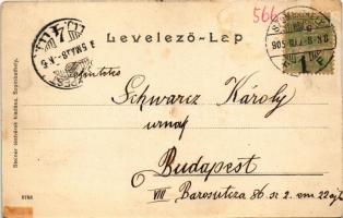 1905 Szombathely, Huszárlaktanya. Steiner Testvérek kiadása (fl)