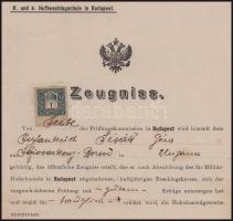 1913 Bp., Cs. és kir. patkolókovács iskola (K. und k. Hufbeschlagschule in Budapest) által kiállítot...