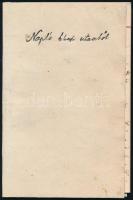 1859 Napló bécsi utamból. Egy lány utazása anyjával Budapestről Bécsbe, először az Erzsébet gőzösön, utána kocsival, majd vasúttal, megemlítve útközbeni élményeit, részletesebben győri tartózkodásról ír, kézirat, 11 beírt oldal, szép állapotban.