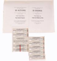 Budapest 1935. "Salgó-Tarjáni Kőszénbánya Részvény-Társulat" huszonöt részvénye egyben, ös...