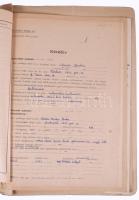 1952 Sárdy Brutus (1892-1970) festőművész és restaurátor szakember bizalmas személyi nyilvántartó la...