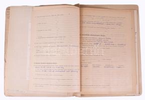 1952 Sárdy Brutus (1892-1970) festőművész és restaurátor szakember bizalmas személyi nyilvántartó la...