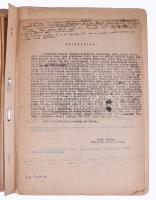 1952 Sárdy Brutus (1892-1970) festőművész és restaurátor szakember bizalmas személyi nyilvántartó la...
