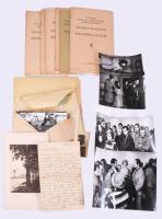 ca 1960-1990 Nemere László (1928-2005) filmrendező fotó és irathagyaték. Nagyon sok, több mint 100 fotó, okmányok, nyomtatványok, személyes és film fotók, egy táskában