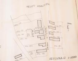 1976 Nagytarcsa, Zrínyi utcai lakóház tervrajza. Pausz, tus. 82x50 cm Feltekerve