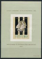 1961 Liszt Ferenc (I.) vágott blokk (6.000)