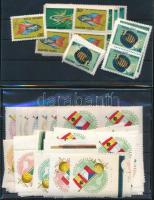 1962 Többpéldányos összeállítás teljes sorokkal, összefüggésekkel, 11 stecklapon (31.600+)