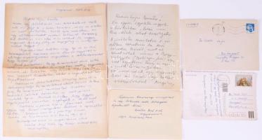 1984-2007 Dr. Dezső István erdélyi származású orvos saját kezű levelei, valamint általa elmondott gyászbeszéd szövege, összesen 6 db