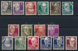 NDK 1952 Mi 327-341 (ca. Mi EUR 200,-)