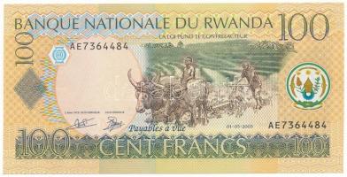 Ruanda 2003. 100Fr "AE7364484" T:UNC Rwanda 2003. 100 Francs "AE7364484" C:UNC Krause P#29