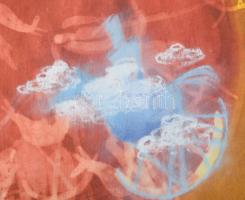 Szalay Pál (1953-2015): Szürrealista kép. Vegyes technika, papír. Jelezve jobbra lent. 50x40 cm