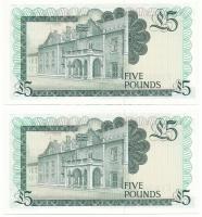 Gibraltár 1988. 5P (2x) sorszámkövetők "E850347 - E850348" T:UNC
Gibraltar 1988. 5 Pounds...
