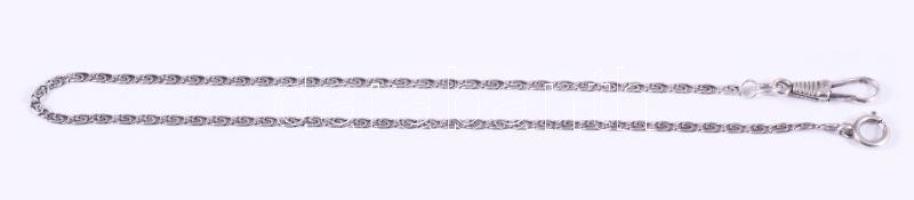 Ezüst (Ag) óralánc, jelzett, h: 38 cm, nettó 6,2g