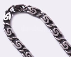 Ezüst (Ag) óralánc, jelzett, h: 38 cm, nettó 6,2g