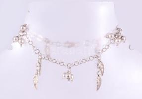 Ezüst (Ag) zsuzsu karkötő, jelzett, nettó 9g