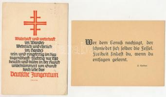 25 db RÉGI motívum képeslap: német gótbetűs lapok / 25 pre-1945 motive postcards: German Gothic lett...