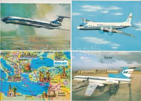 MALÉV - 8 db MODERN képeslap / Hungarian Airlines - 8 modern postcards