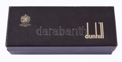 Dunhill pipa doboz, benne reklámpapírral, 7x18 cm