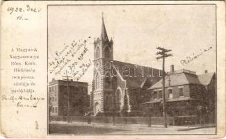 1922 Perth Amboy (New Jersey), a Magyarok Nagyasszonya római katolikus templom és plébánia / Hungarian Roman Catholic church (EM)