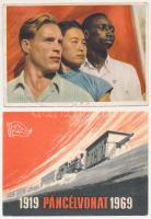 12 db MODERN szocialista propaganda motívum képeslap / 12 modern Socialist propaganda postcards