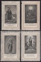 cca 1880 4 db csipke litho szentkép 10x7 cm