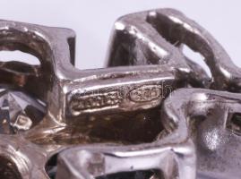 Ezüst (Ag) nyaklánc köves medállal, jelzett, bruttó 8,6g