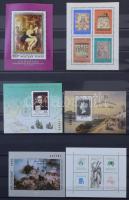 Blokkok és kisívek az 1940-es évektől, köztük sok névértékes, a végén egy kevés pecsételt is, 30 fek...