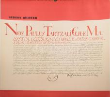 1972 Richter Gedeon falinaptár orvostörténeti érdekességekkel, facsimile oklevelekkel illusztrálva, ...