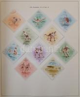 Magyar alap gyűjtemény a Turultól 1964-ig előnyomott albumban, az albumfedél letört