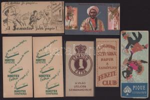 7 db cigaretta reklám témájú számolócédula