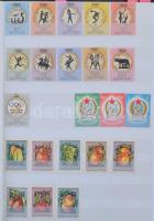 Főleg modern sorok az 1950-es évektől, sok jó motívummal, 32 lapos, A/4-es Leuchtturm berakóban. Tar...