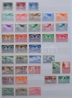 Főleg modern sorok az 1950-es évektől, sok jó motívummal, 32 lapos, A/4-es Leuchtturm berakóban. Tar...