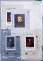 Emlékív gyűjtemény az 1971-2013 közötti időszakból közepes gyűrűs mappában, hozzá Emlékív készlet nagyalakú berakóban, dobozban