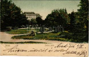 1902 Arad, Salacz park. Bloch H. kiadása / park (EB)