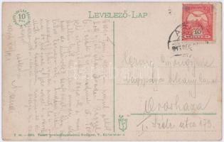 1916 Arad, Minorita templom, Schwarcz Zsigmond, Deutsch Testvérek üzlete. Vasúti levelezőlapárusítás...